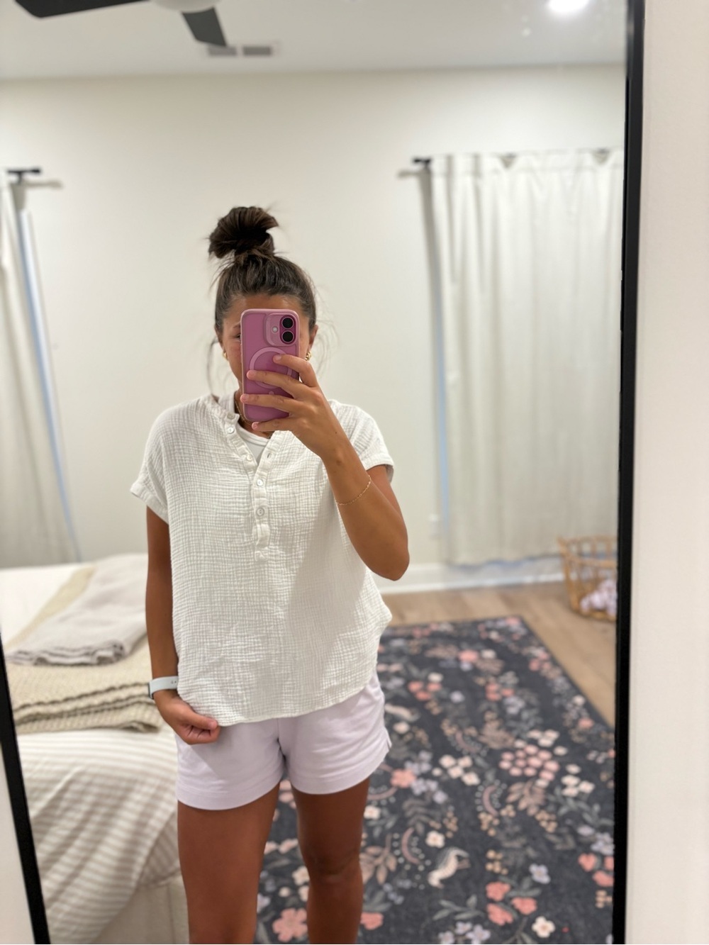 Faherty Dream Cotton Desmond Top Size Small